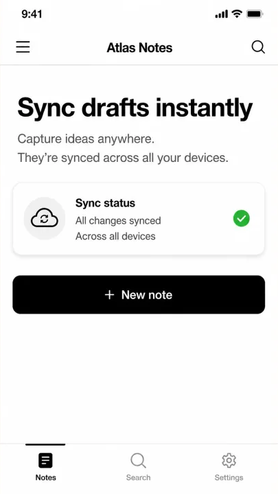 Edited image: Sync drafts instantly