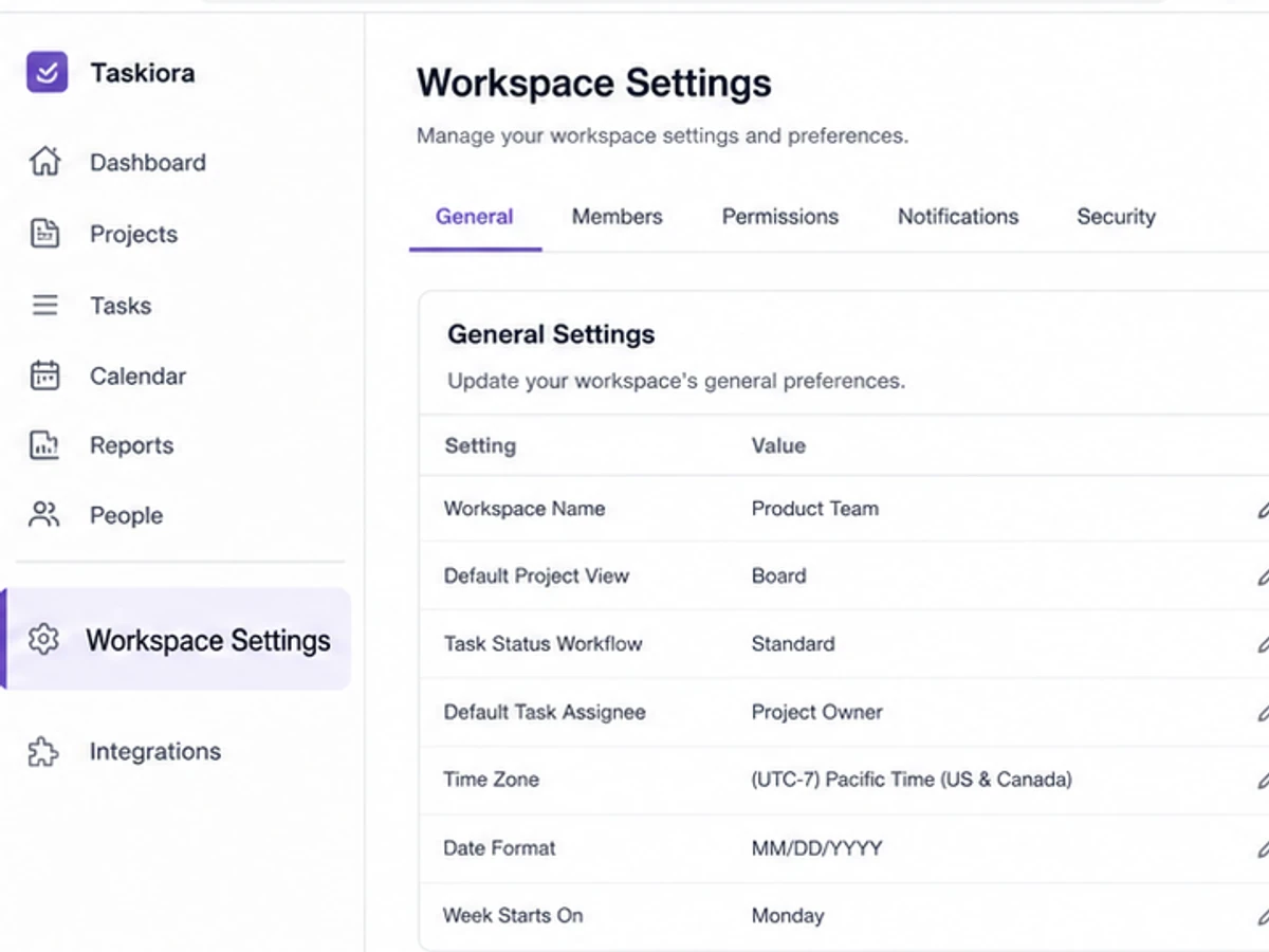 Edited image: Workspace Settings